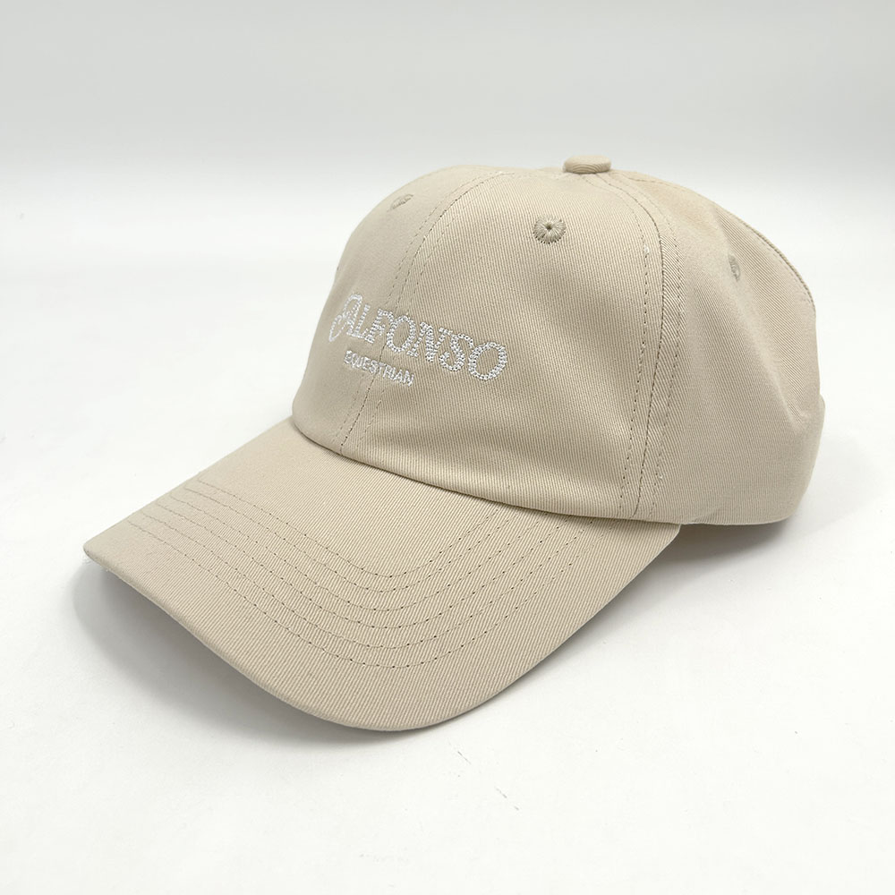 Customized 3D Embroidered Dad Hats Cotton Unstructured Baseball Cap 6 Panel
