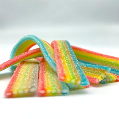 Custom Sour Skittles Gummies With Custom Bag Fruit Flavor Colored Halal