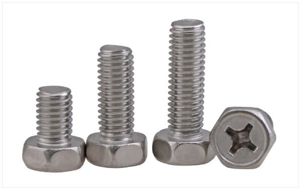 Stainless Steel Phillips Drive Hex Head Screws  Stainless Steel Hex Bolts with Phillips Drive