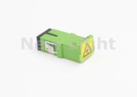 Adaptateur optique de fibre de Sc de la couleur verte FTTH avec le cache anti-poussière articulé ROSH approuvé