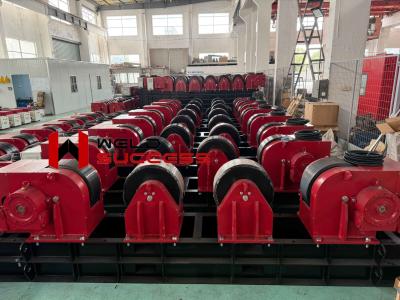 30 Ton Pipe Welding Rotator Turning Roller PU Heavy Duty Roller Stands
