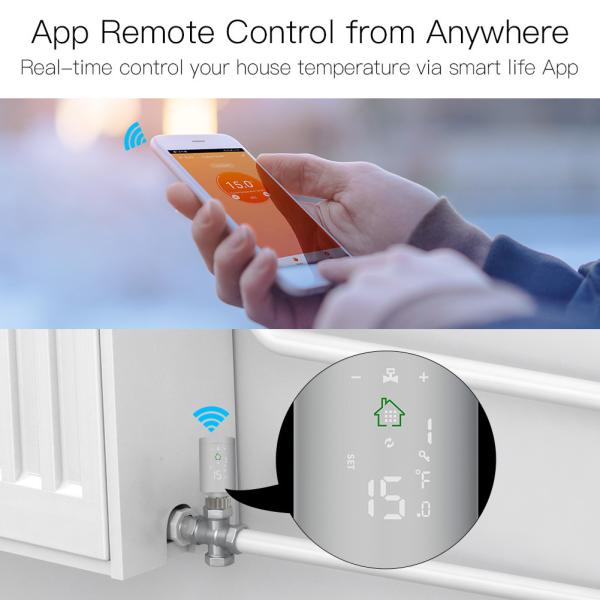 Термостат радиатора клапана 2.4Ghz радиатора Zigbee 3,0 Wifi термостатический беспроводной