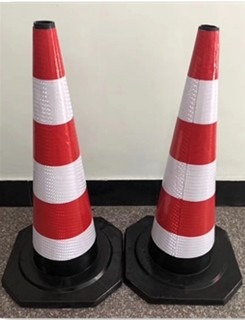 Безопасность дорожного движения 900 мм трафик резиновый дорожный конус GQLZ-900 с черной основой