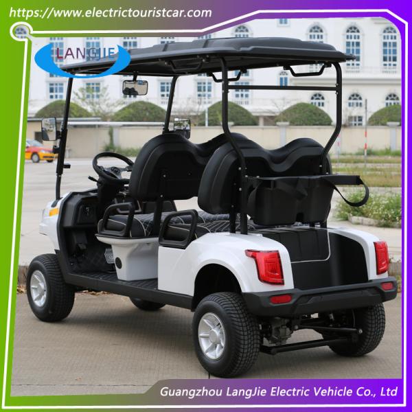 4 колесная электрическая тележка для гольфа 4 места AC Моторная туристическая машина аренда для курортного автомобиля