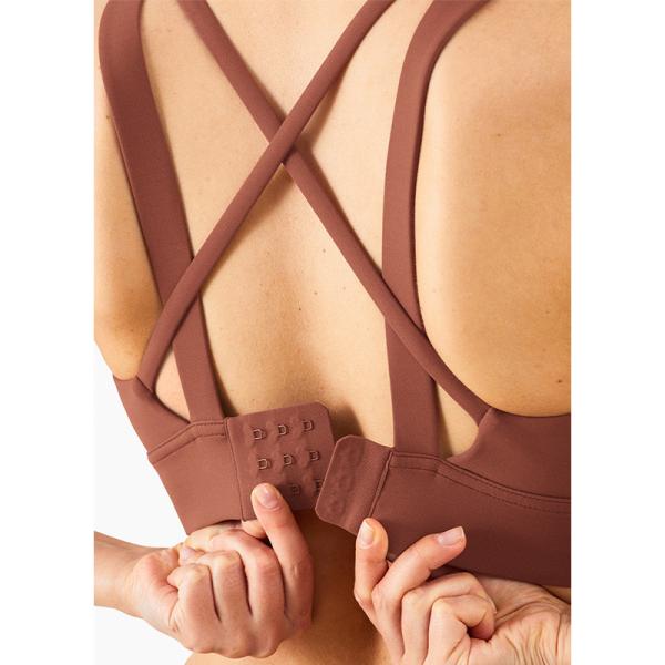 4 Colors Cross Back Padded Sexy Yoga Sports Bra Women Breathable Four Way Stretch