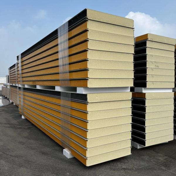 Painel de parede exterior do telhado do armazém de congelação com design moderno e material de sanduíche PU