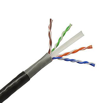 Lan do revestimento de PVC 4 pares do cabo, gato 6 23AWG exterior de Utp com passagem do solha