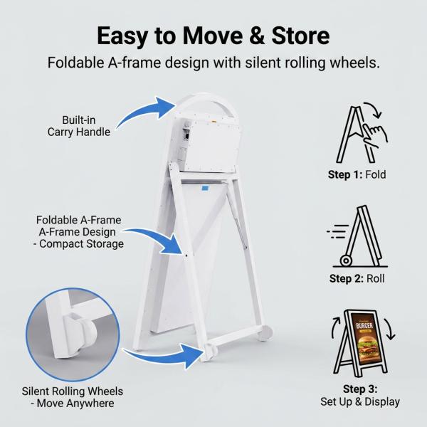 P2.5 Outdoor LED Mobile Display | High-Brightness 4500nit Battery-Powered Sign