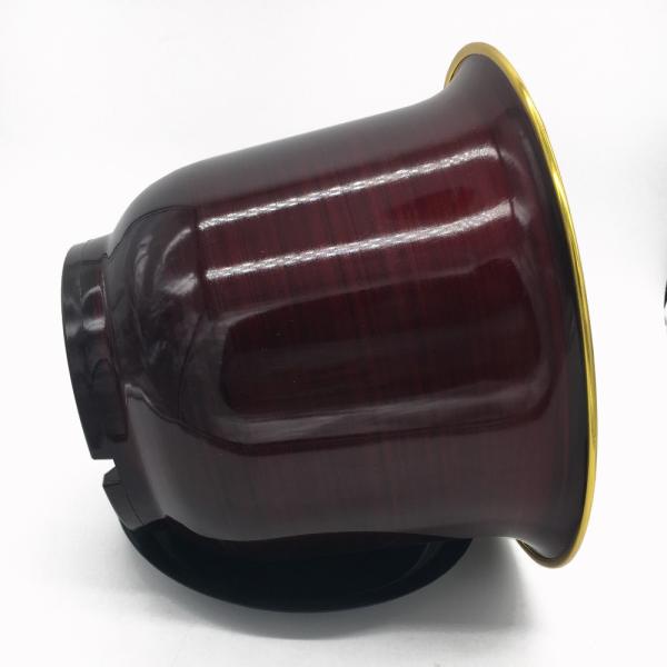 Цветочный горшок металла сияющий пластиковый с поддонника стилем совместно китайским