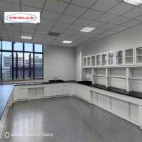Número de rieles como banco de laboratorio de química de dibujo en el diseño azul Pp