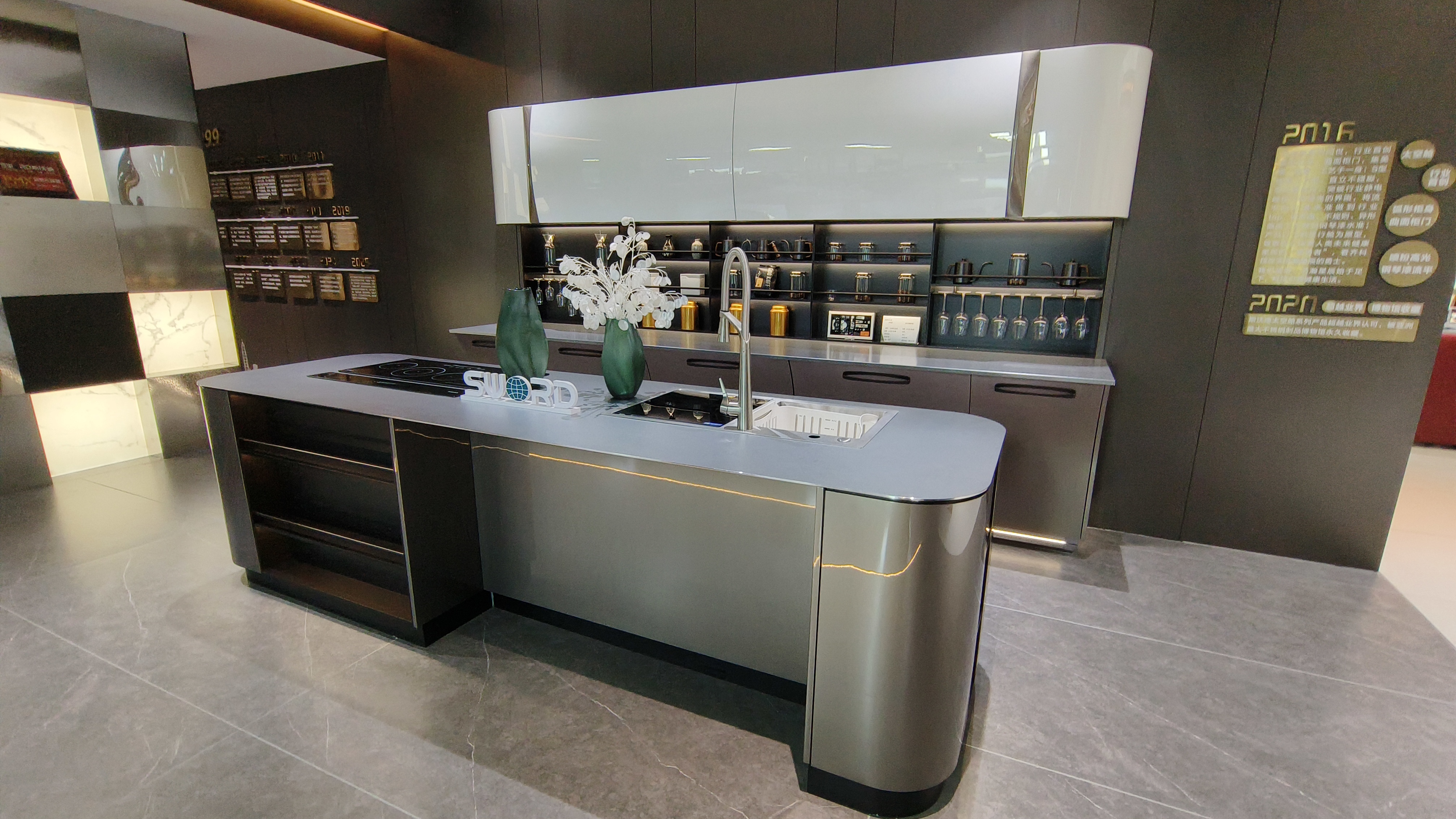 Custom Stainless Steel Kitchen Cabinet Waterproof Rustproof Mold free for Home Commercial