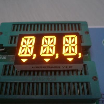 Exposição de diodo emissor de luz super do segmento do dígito 14 do âmbar 3 0,56 polegadas para o indicador de Digitas