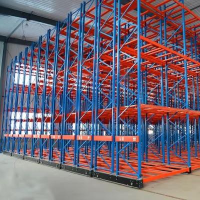 Steel Heavy Duty Motorized Mobile Racking System With Up To 90m Trolley Length