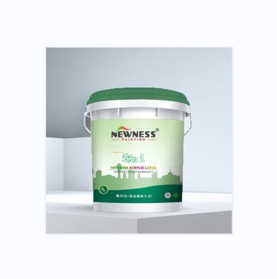 Construção de revestimento interior de tinta de látex com emulsão acrílica ecológica