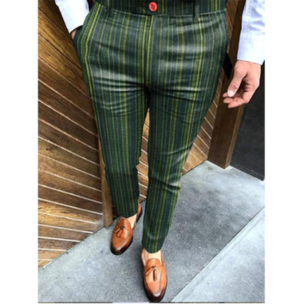Affordable Tactical Print Pants for Men Spring Season Knitted Golf Elastic Trousers