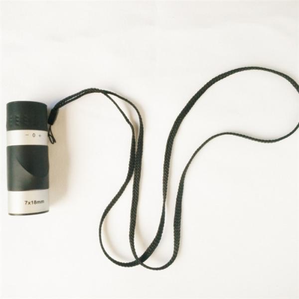 Peso leve branco do preto do telescópio 7x18 do monocular do bolso para a medida da distância