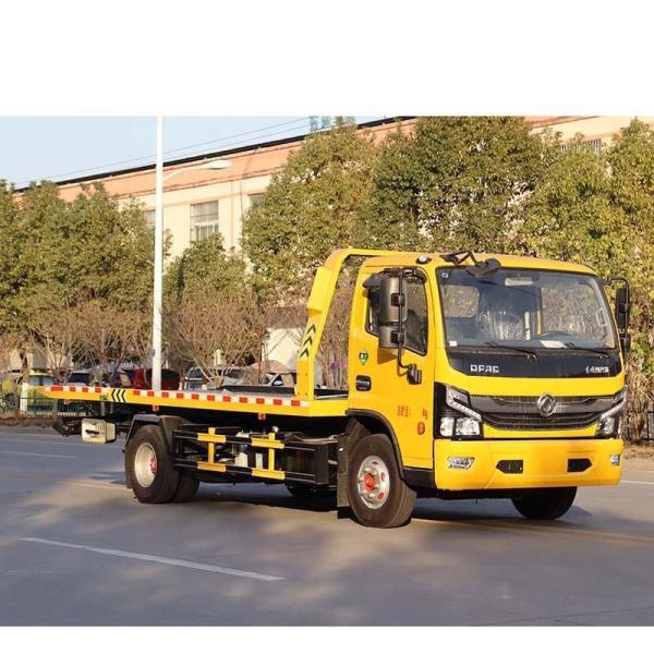 Dongfeng Rollback Tow Truck Mounted Crane Wrecker Flatbed Wheel Lift Car
