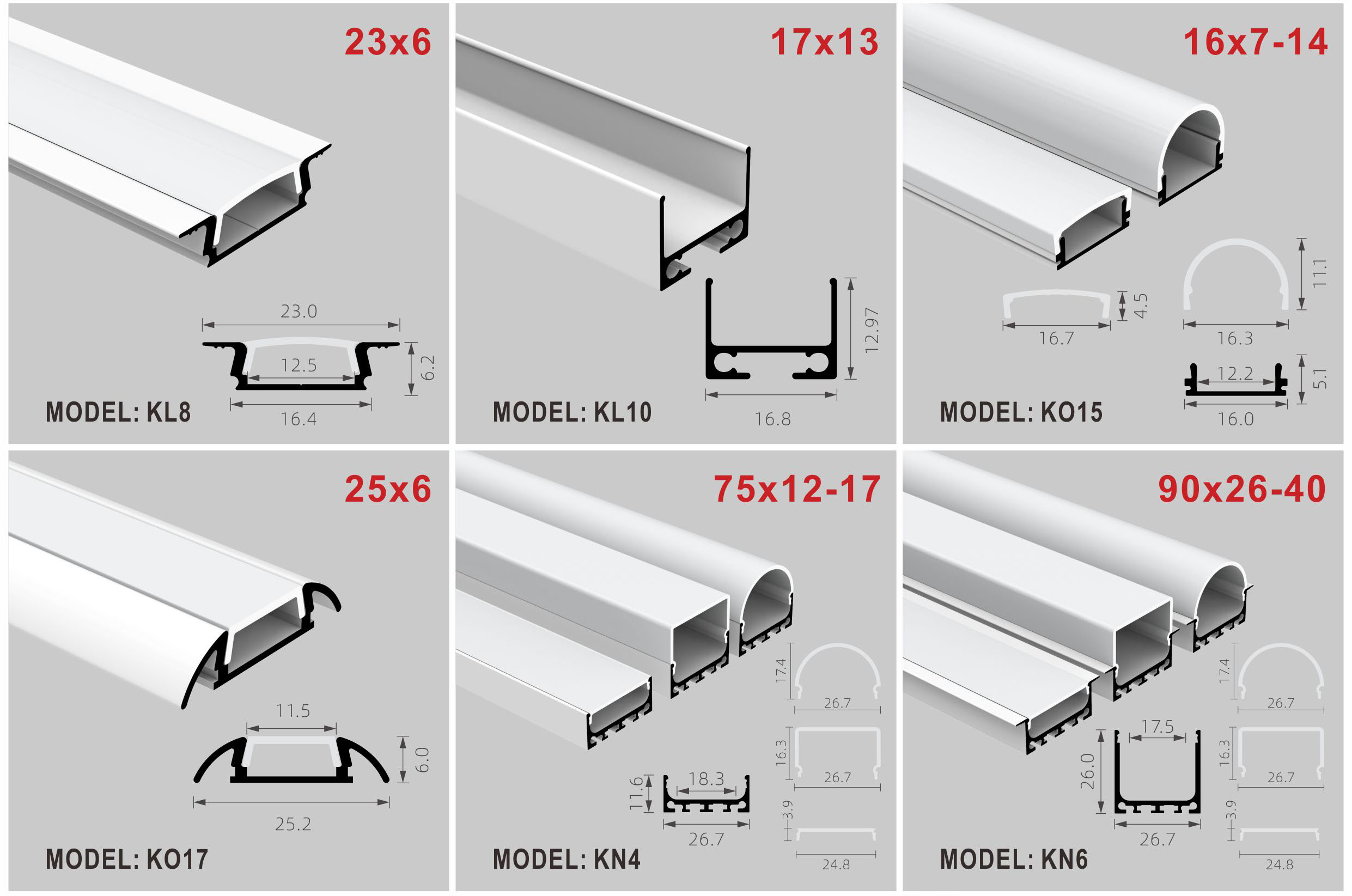 Recessed LED Profile with 6063-T5 Aluminum Alloy and Anodized Surface for Inground Installation
