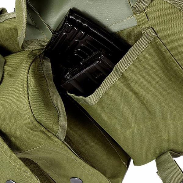 Nylon Polyester AK Tactical Vest Camouflage Interior Compartment
