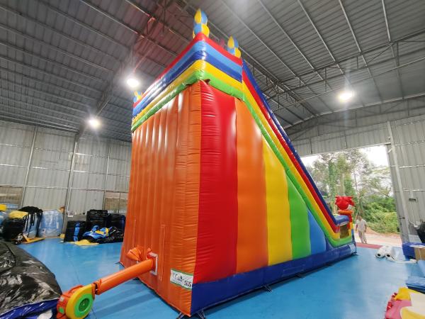 Commercial Pvc Tarpaulin Inflatable Slides Cartoon Characters Inflatable Water Slides Castle For Kids And Adults