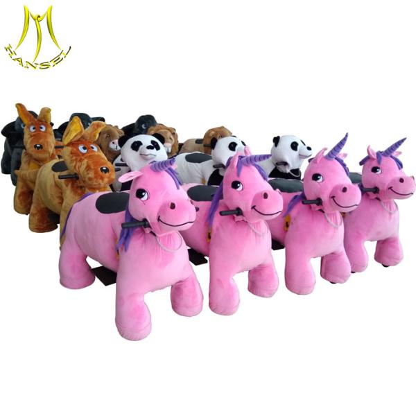 Hansel wholesale electrical animal plush motorcycle plush ride on toy car for sale