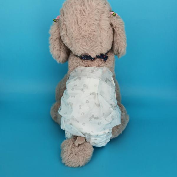 Специализированный синий большой пеленок для собак для домашних животных 3D канал предотвращения утечки