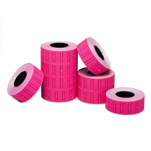 Rose Price Tag Sticker Roll , 21mm Price Gun Label Rolls