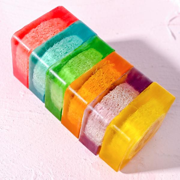 Роскошное персонализированное индивидуально создало программу-оболочку цветок эфирного масла мыла ванны Handmade