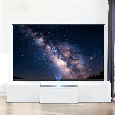 Minimalist Telescoping Laser TV Cabinet Secure & Stylish Housing for Your UST