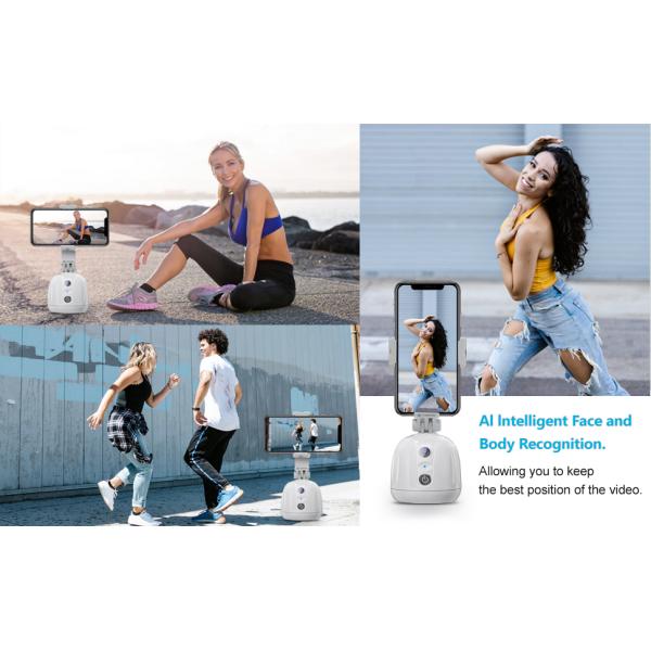 AI привел автоматический отслеживая держатель в действие телефона для Vlogging, течь и видео- звонков