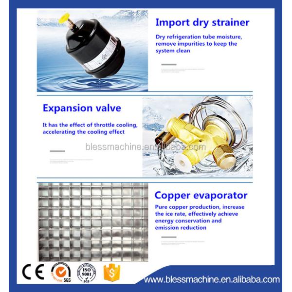 50 KG Energy Saving Machinery for Ice Plant 15% Conservation 5.76kw h/24h Efficiency