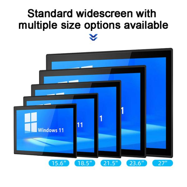 15.6 pouces IP65 Touch capacitif en acier inoxydable Android Terminal de contrôle industriel monté à l'arrière avec montage mural intégré