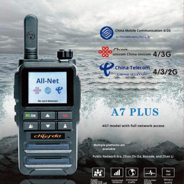 Chierda CD-A7 PLUS 4G POC Two Way Radio with 1500-2000mAh Battery and >50km Range for Fleet Logistics