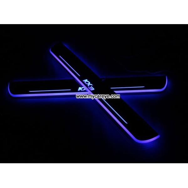 Kia KX3 Car accessory stainless steel scuff plate door sill plate light LED