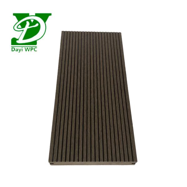 Moderno estilo europeu de madeira maciça de plástico composite decking 140x23mm