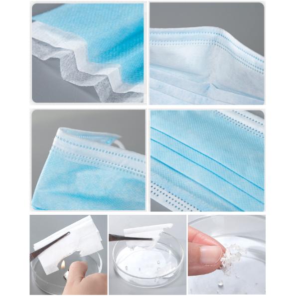 3 Ply Disposable Non Woven Face Mask With Ear Loop Easy Breathability