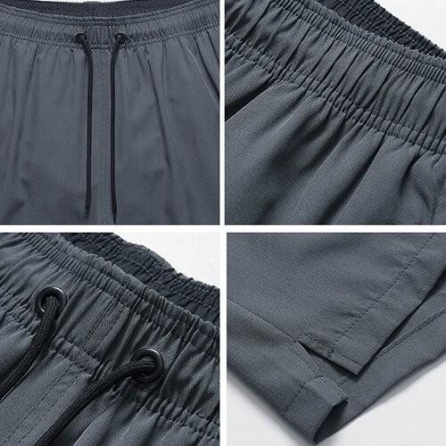 OEM maufactory  Sports summer straight-leg pants  Men's fitness waistline  loose beach pants for sports
