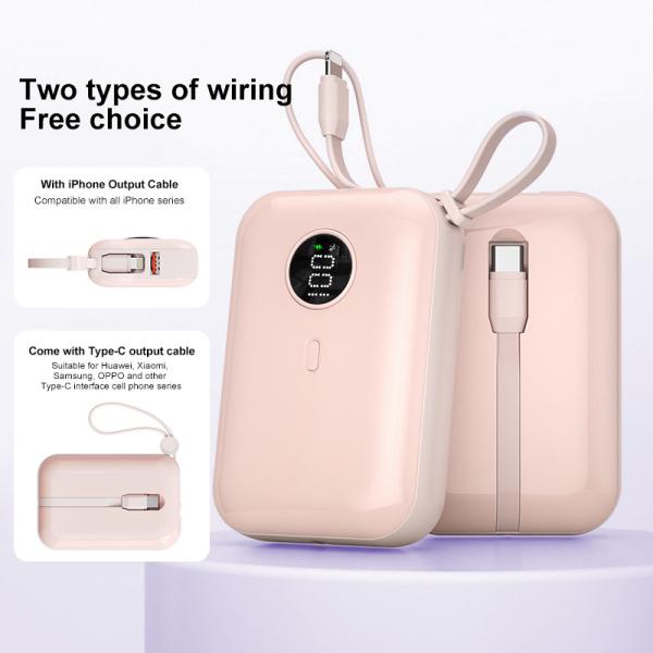 Portable Fast Charging Power Bank 10000mAh Mini With Output 5W 7.5W And Wireless