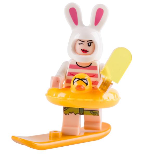 Moc accessories hat swim ring comb christmas gift girl action mini figure building block