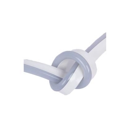 Tiras flexíveis do diodo emissor de luz do néon SMD do silicone, luz conduzida exterior 8mm DC12/24V da corda