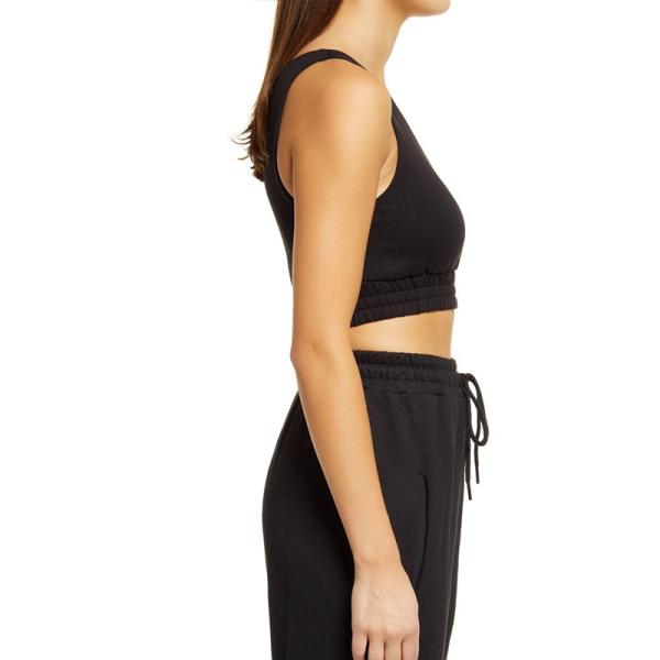 Factory Cotton Spandex Sexy Custom Logo One Shoulder Top Knitted Sleeveless Tank Tops