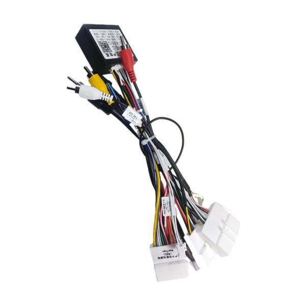 1.5 Meter RCA Wire Harness 3 Branches Gps Terminal Red Color For Nissan Vehicle