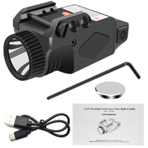 Голубой лазер корокоствольного оружия визирует тактический электрофонарь для 2 в 1 лазере оружия