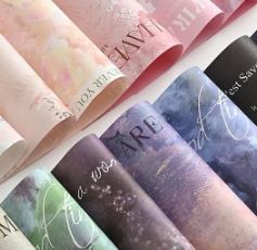 High quality internet celebrity oil painting paper art paper flower packaging paper