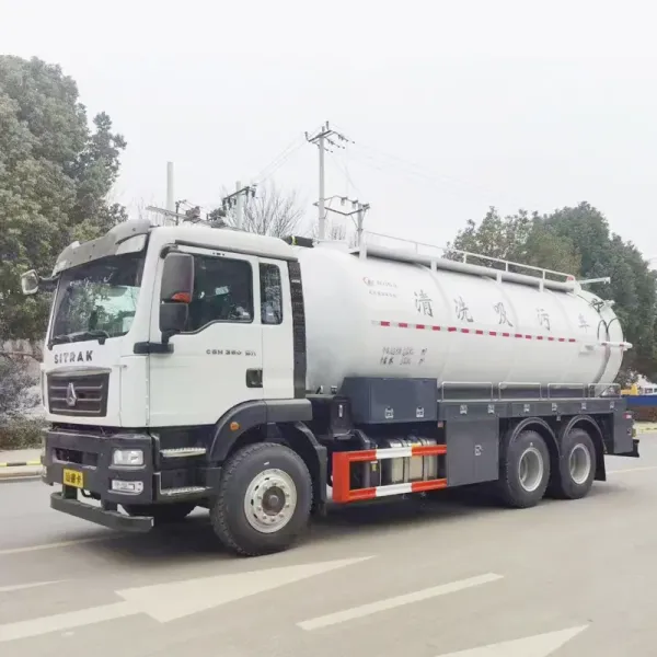 Sitrak 18 Cubic Meter Vacuum Sewage Suction Truck - CE Certified Municipal Vehicle