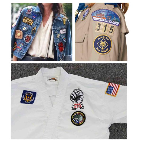 Motorcycle Embroidered Key Chain Rings Chenille Ironing Backing OEM