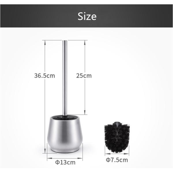 Wall Mounted Stainless Steel Toilet Brush And Holder  For Hotel  Custom Logo