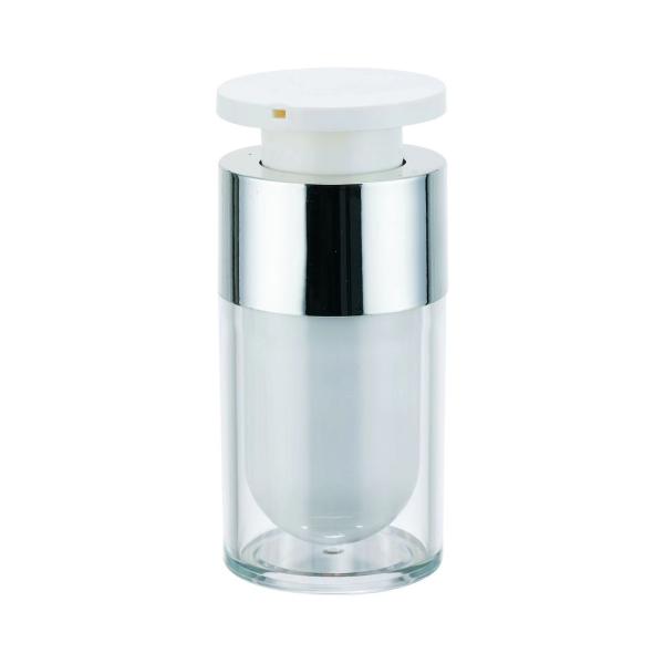 Botella de crema acrílica Cosméticos de plástico para mujeres Frasco para la crema facial Cuidado de la piel