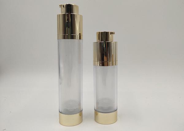 High Grade Airless Cosmetic Bottles And Jars AS ABS Plastic Eco Friendly
