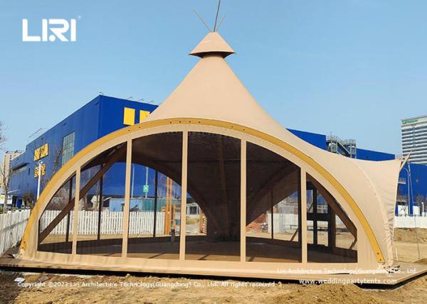 8m Luxury Teepee Glamping Tent  with Special Shape for Outdoor Event
